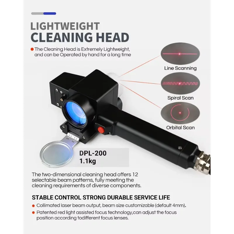 DMK 200w Backpack Suitcase Design Laser Cleaning Machine for Rust, Paint, Varnish & Graffiti