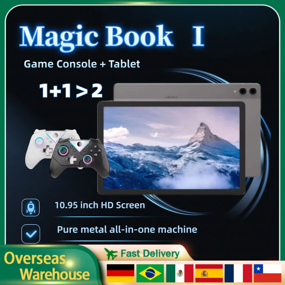 

NEW Original Tablet Magic Book Pad Handheld Game Console Video Player Bluetooth 10.95 Inch Hd Touch Screen 12G+256G PSP PS2 Gift