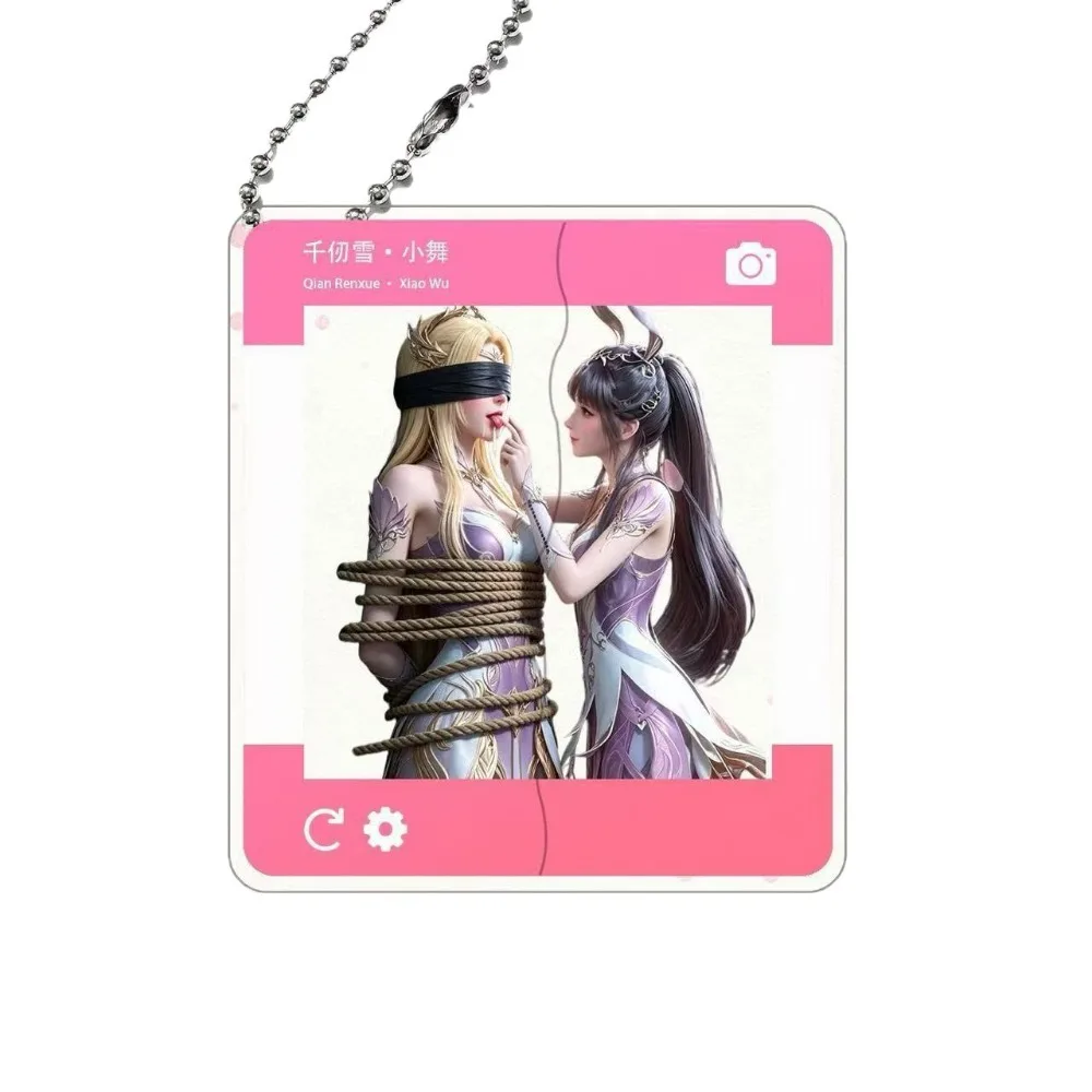 Anime Dou Luo Da Lu Surrounding New Qianrenxue Xiaowu Acrylic Pulling Pendant Exquisite Portable Decoration Hanging Keychain