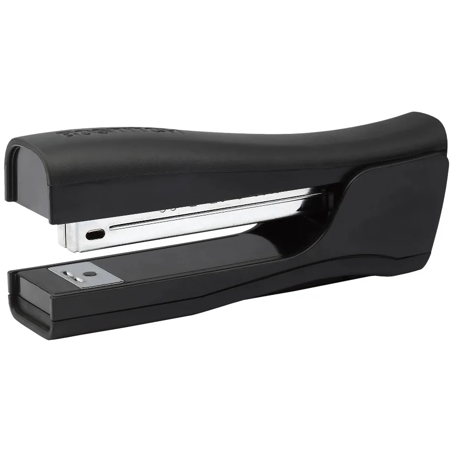 Eco-Friendly 4-in-1 Manual Standup Stapler, Built-in Remover, Pencil Sharpener and Staple Storage.