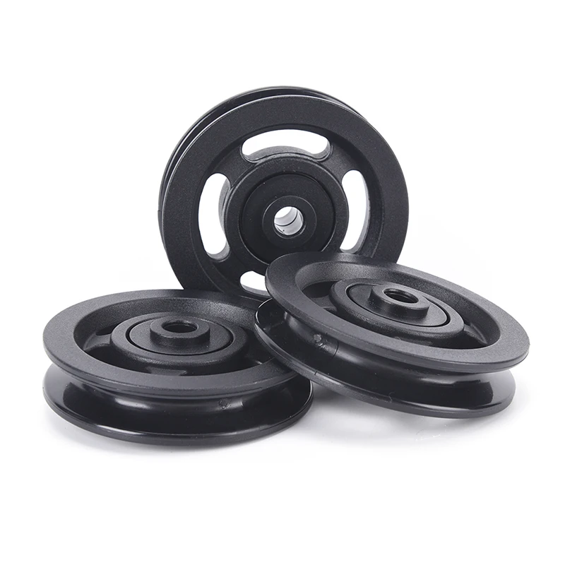 

90mm black bearing pulley wheel cable gym equipment part wearproof