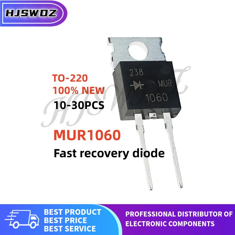 10~30pcs 100% New and quality MUR1060 MUR 1060 TO-220 Fast recovery diode