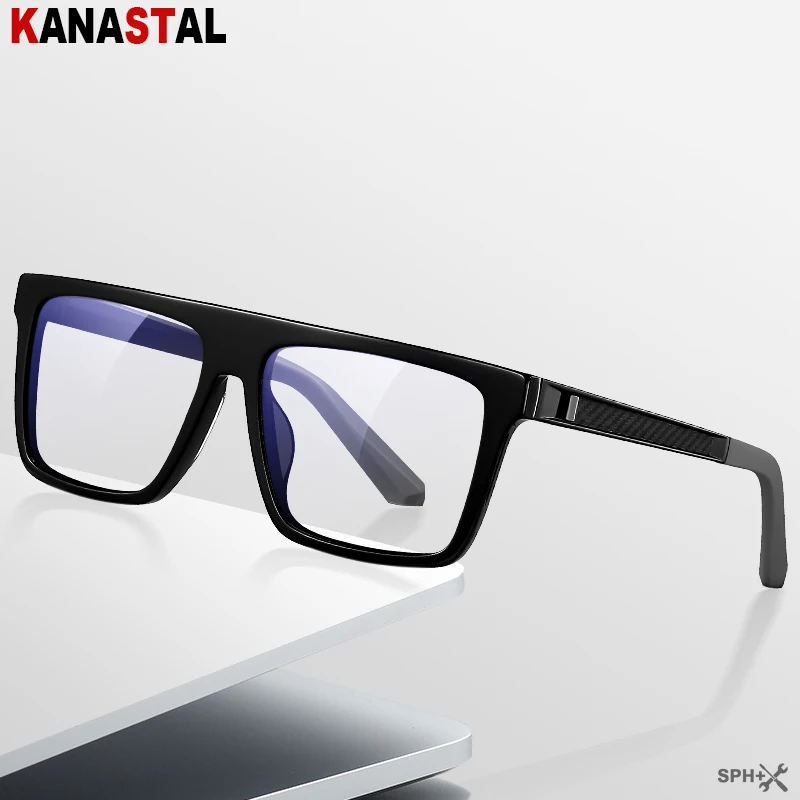 Men Reading Glasses Prescription Optical Lenses Myopia Eyewear Women Computer Blue Light Blocking Acetate Fibre Eyeglasses Frame