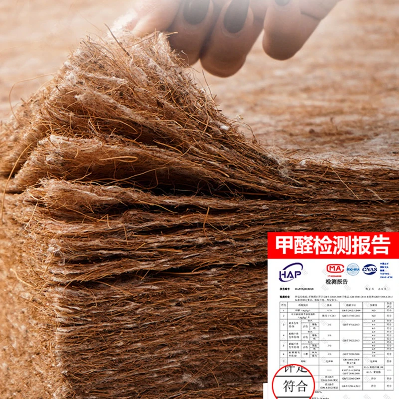 100% Natural Coir hard mattress coconut palm mats pad coir palm folding mattress children\'s hard mattress natural coir cushion