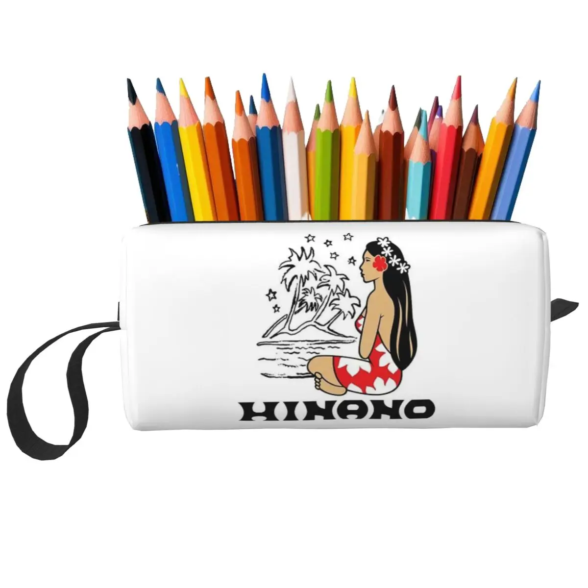 Hinano Tahiti Federmäppchen für Jungen und Mädchen, Stiftbox, Bleistiftbeutel, Schreibwaren, Organizer-Tasche für Damen