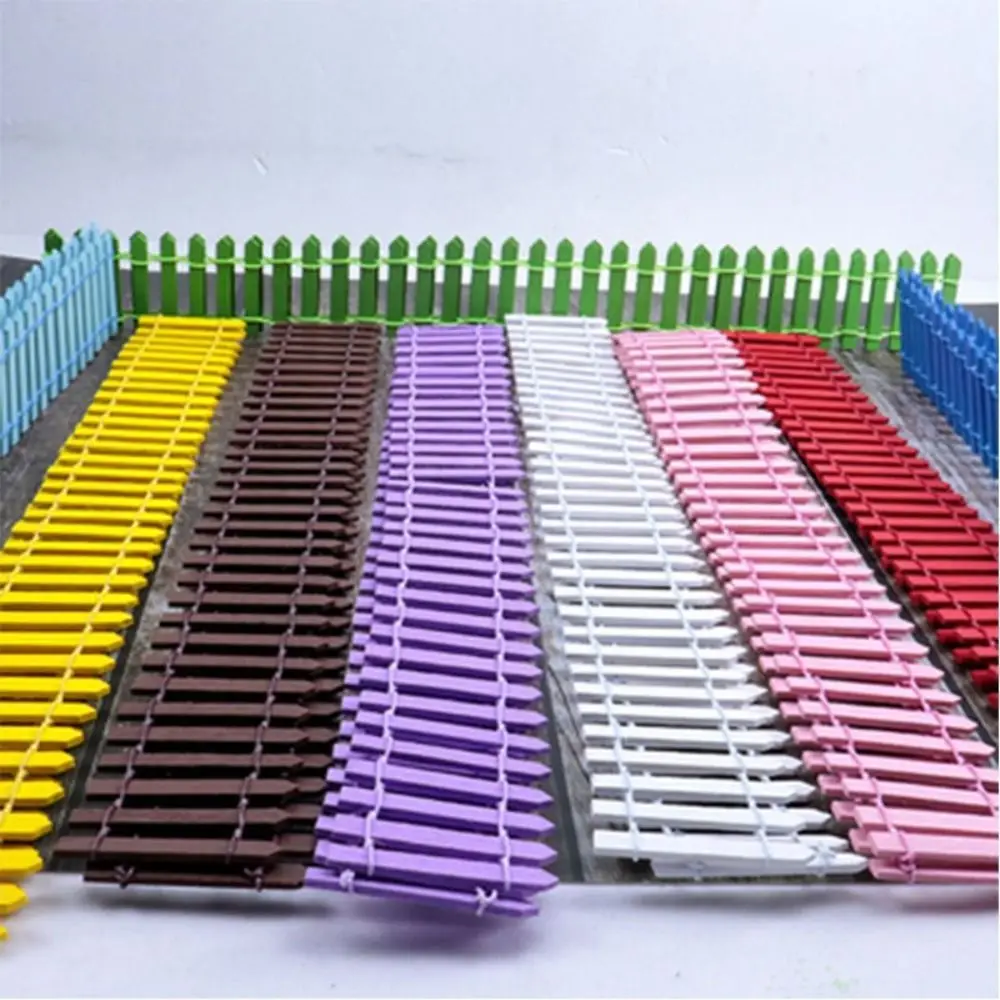 Wood Material Wooden Fence Handmade Design DIY Accessory Miniature Fence Small Scale 5x90cm Size Dollhouse Fence