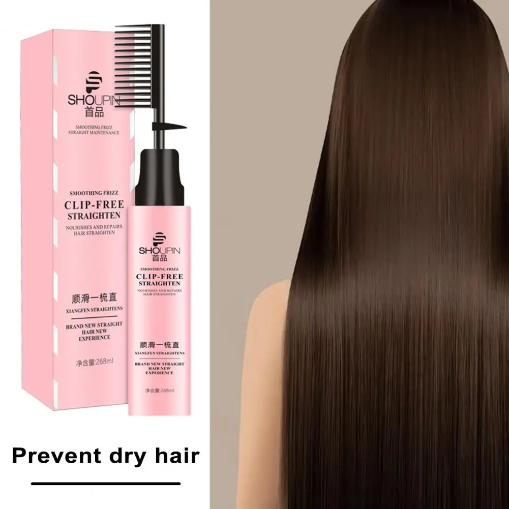 Easy-to-use Hair Straightening Tool Effective Hair Straightening Cream Comb for Smooth Nourished Long-lasting for Shaping