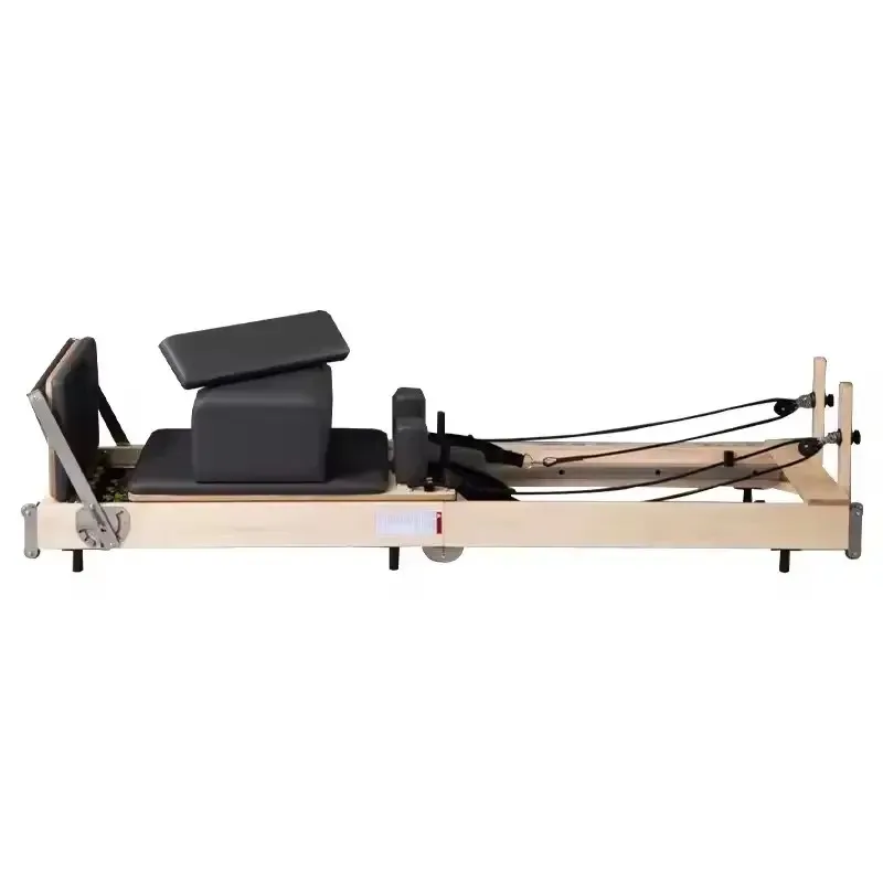 

YTYIN Exercise Foldable Folding Pilates Maple Wood Reformer Bed Equipment Folding Pilates Reformer