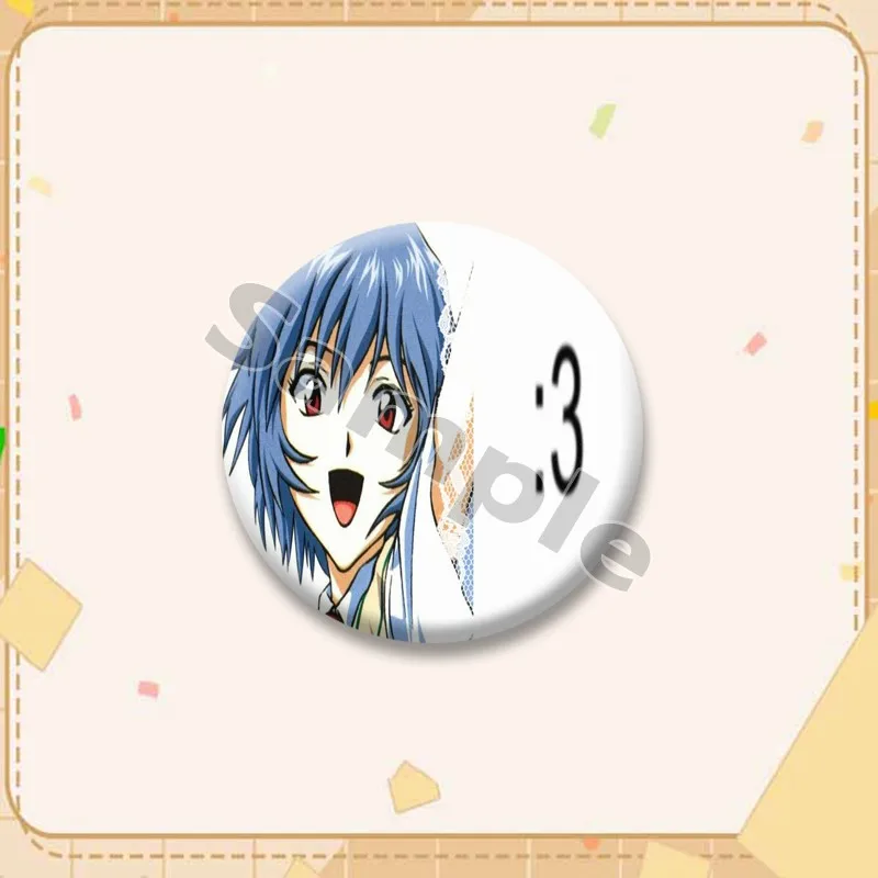 Anime Peripheral Shinji Kaworu Rei Asuka Button Pins Round Cartoon Brooch Cosplay Badge for Bag Decor Fans Collect Friends Gifts view 5