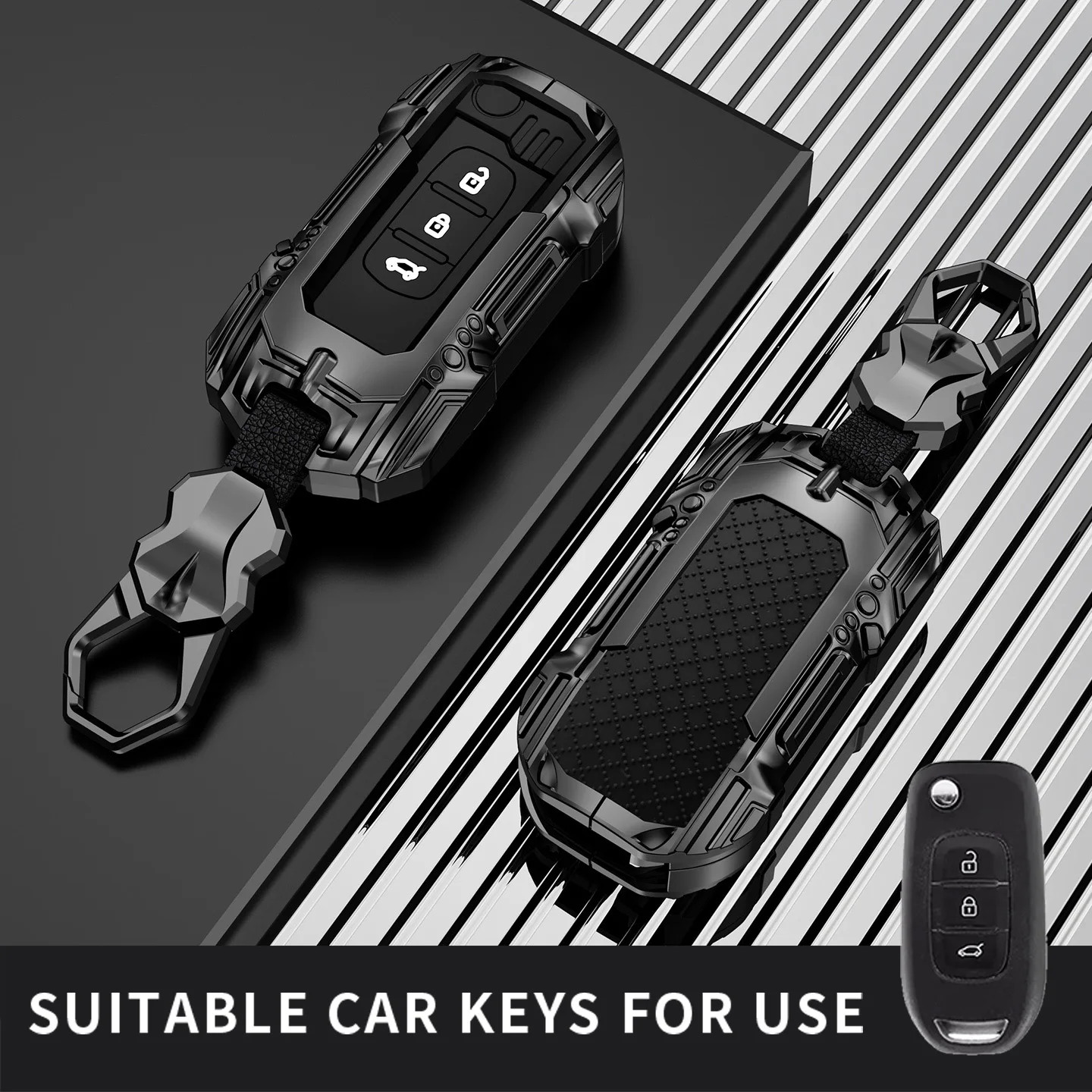 Carcasa para Renault Kadjar Captur Megane Sandero Stepway Logan Clio 5 2022 Arkana 2020 2021 Kwid 2023 funda para llave con tapa de coche