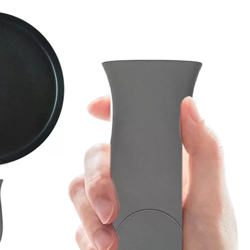 Non-slip Silicone Pan Handle Holder Removable Cookware Accessories Insulated Gasket Cast Iron Grip Set No Burn Safe Hold