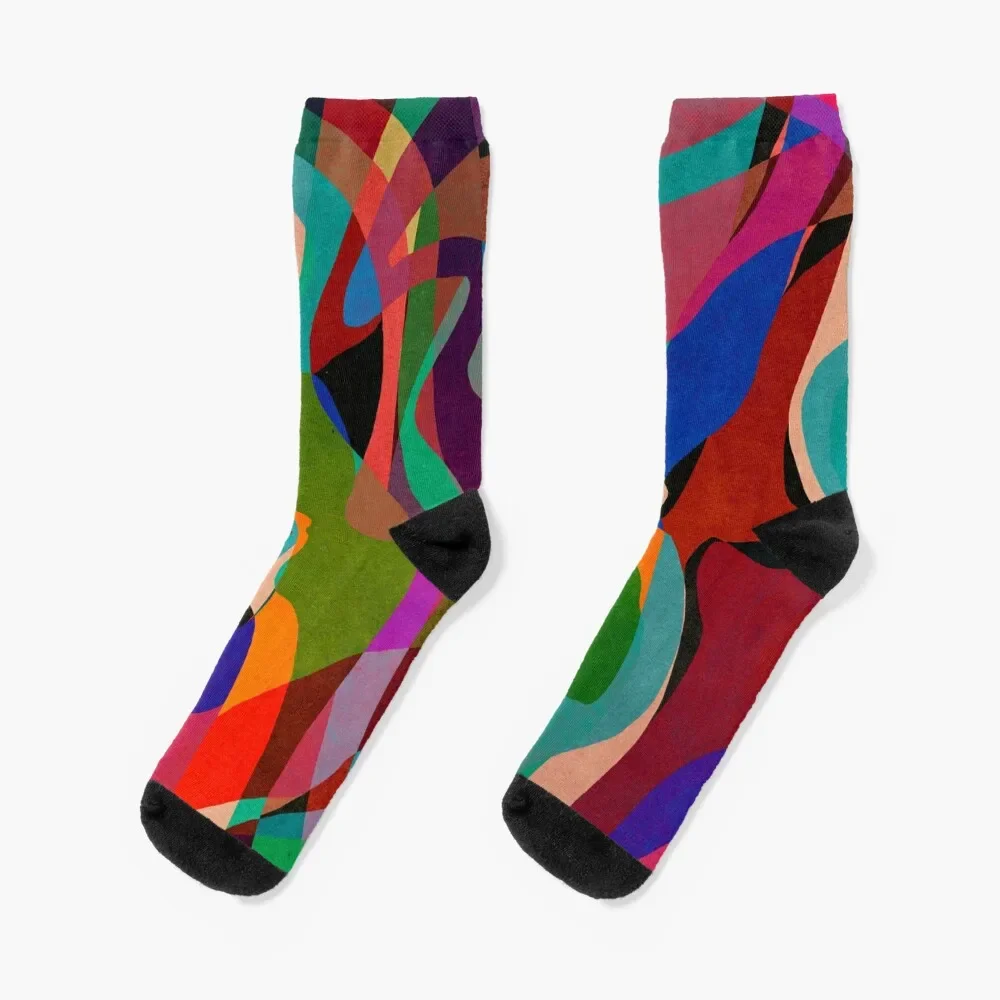 

The Intersection of Colour Socks Heating sock fashionable christmas gift Male Socks Women's