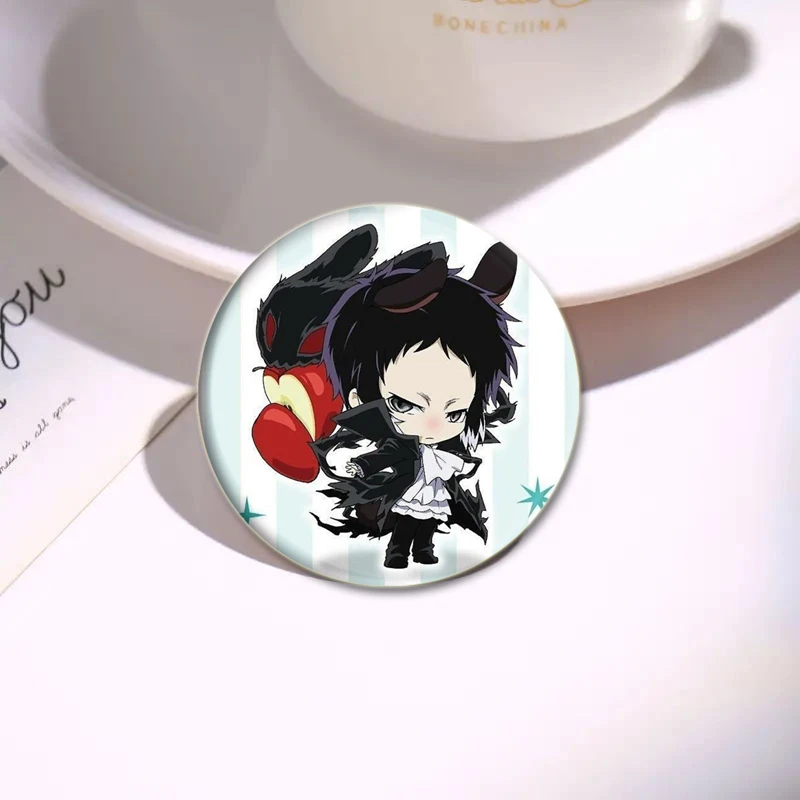 Anime Bungou Stray Dogs Brooch Cartoon Metal Badge for Backpack Clothes Jewelry Accessories Dazai Osamu Nakajima Atsushi Pin