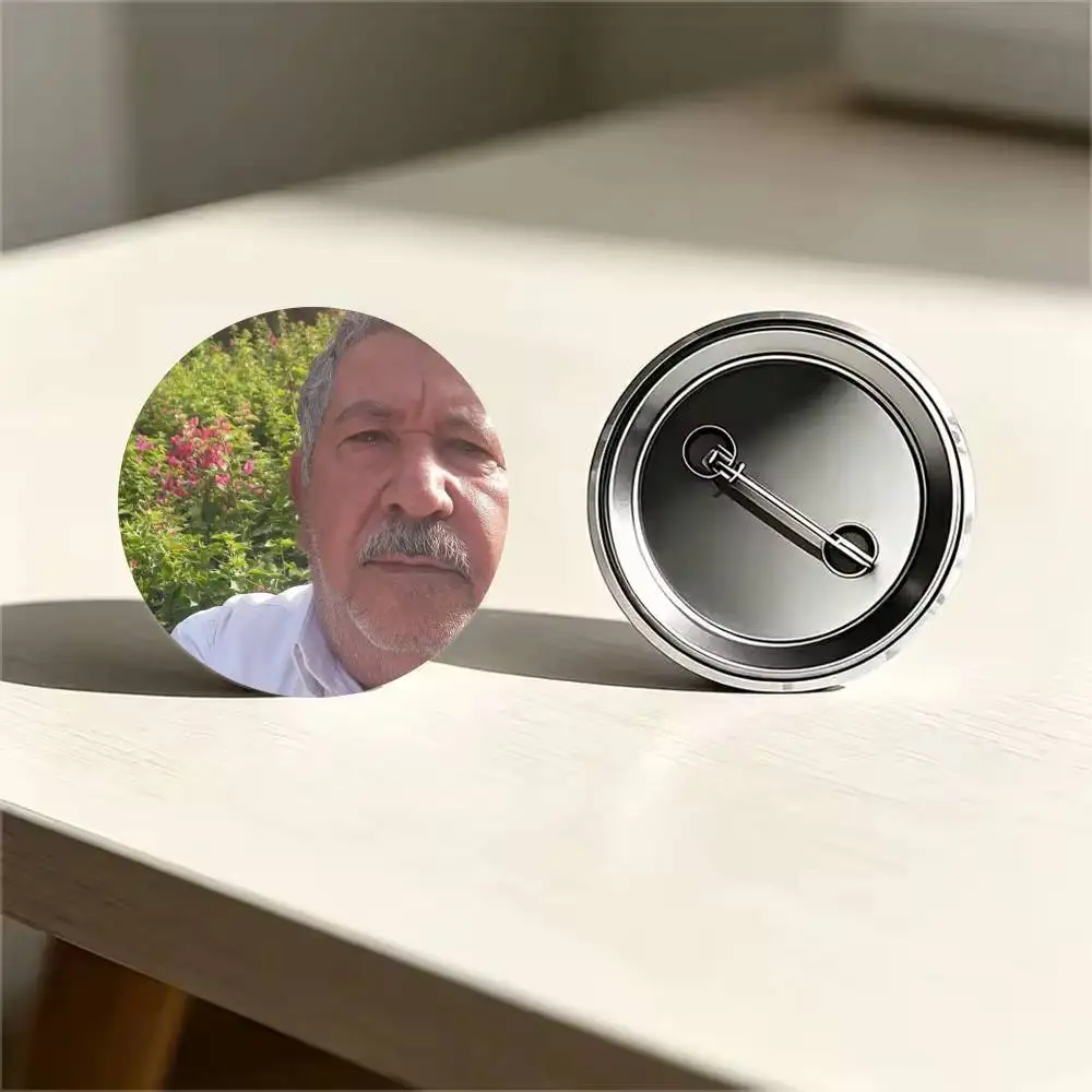 funny Uncle 25 32 44 58 75mm Circular Buttons Brooches Lapel Clips Trendy Ornament Festive Souvenir Present