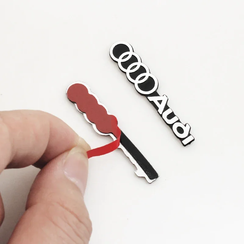 سيارة الصوت تزيين ثلاثية الأبعاد الألومنيوم شعار شارة ملصق مائي اكسسوارات لأودي سلاين كواترو RS A3 A4 B8 8P 8V B6 A5 A6 C7 Q5 B9 #2