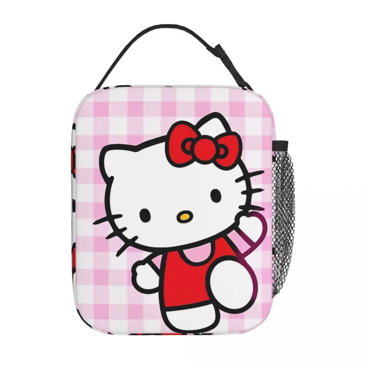 Hello Kitty Vibrant Insulated Lunch Bag Portable Reusable Cooler Bag Tote Lunch Box Beach Picnic Girl Boy