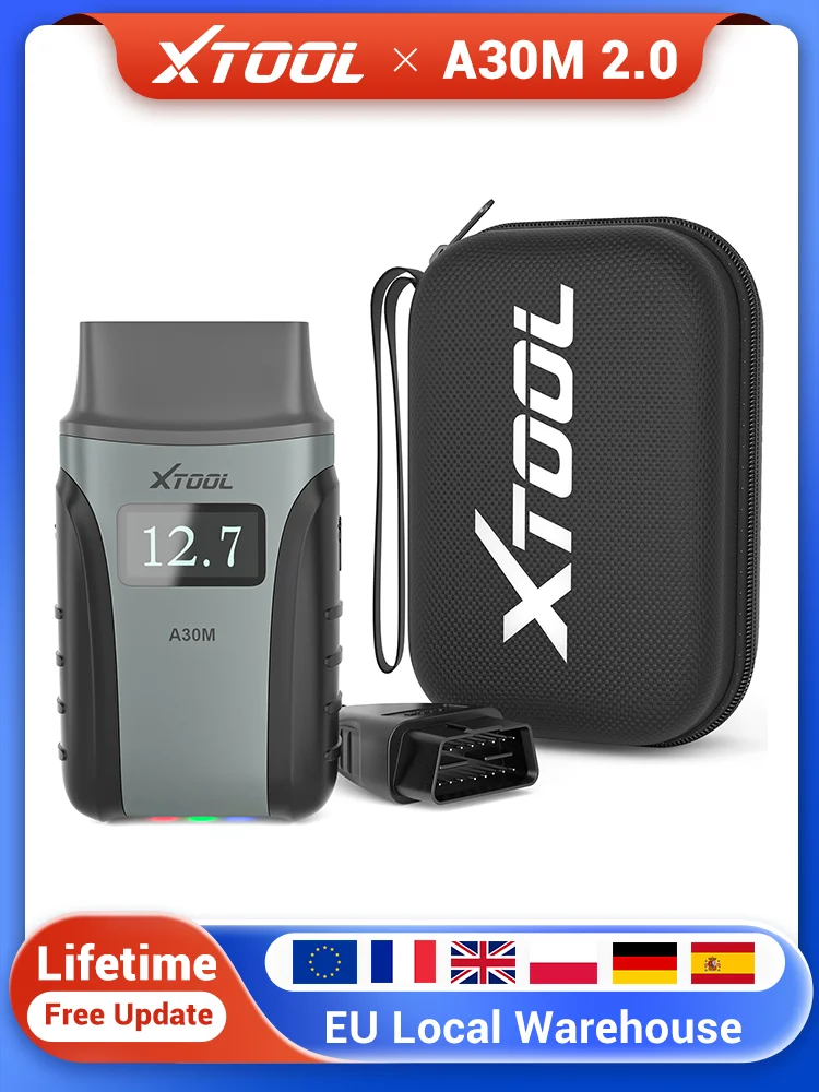 2026 XTOOL A30M V2.0 BT OBD2 Scanner Auto Diagnose Gereedschap met 26 Reset Services, Levenslange Gratis Updates, Bidirectionele Test, Automotive Scanner, OBD 2 Diagnose Tool, Auto Code Lezer, Auto - afbeelding 2