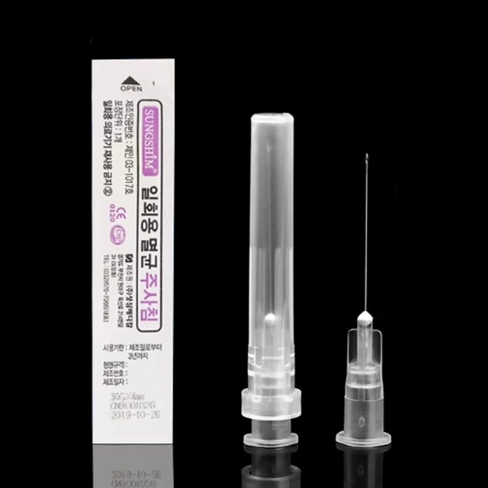 painless needle Piercing Transparent Syringe Injection glue Clear Tip Cap Pharmaceutical injection needle