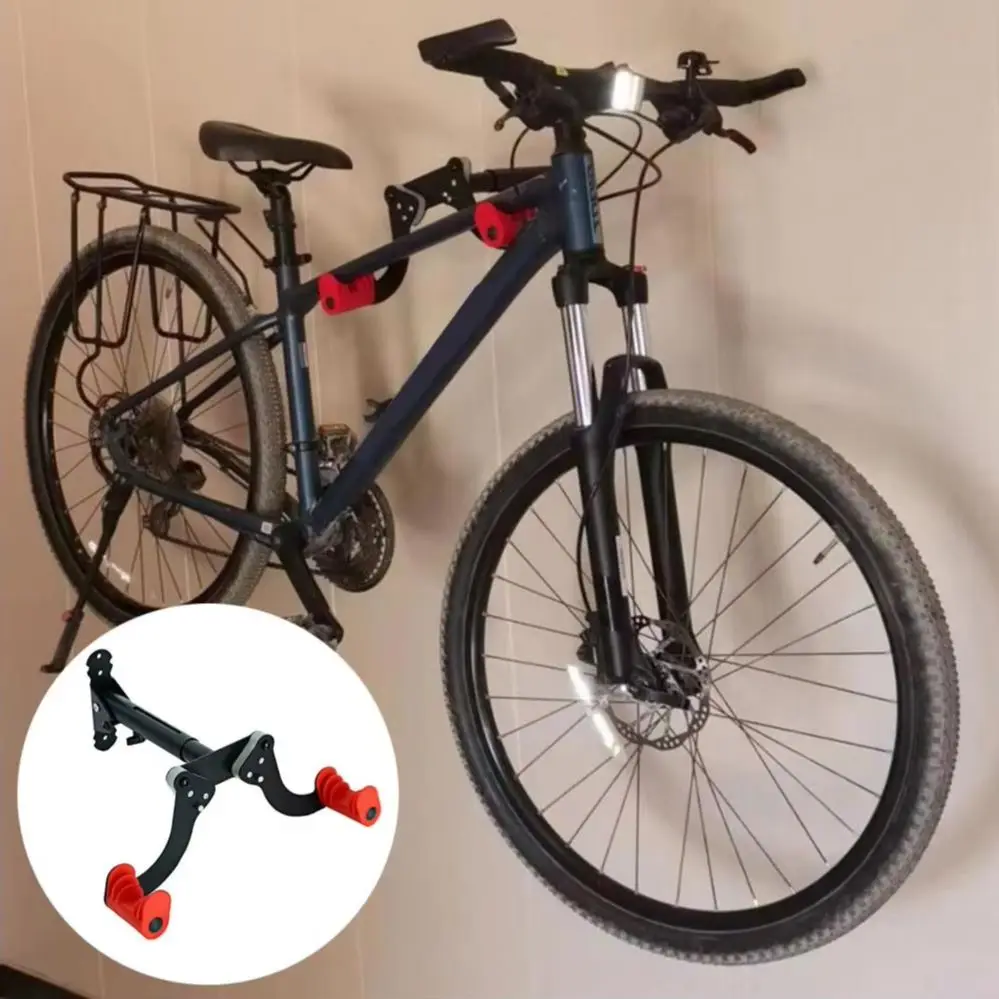 

Bike Wall Mount Heavy Duty Metal Horizontal Bike Wall Hanger Garage Apartment Mountain Road Bicycle Bike Wall Storage Rack
