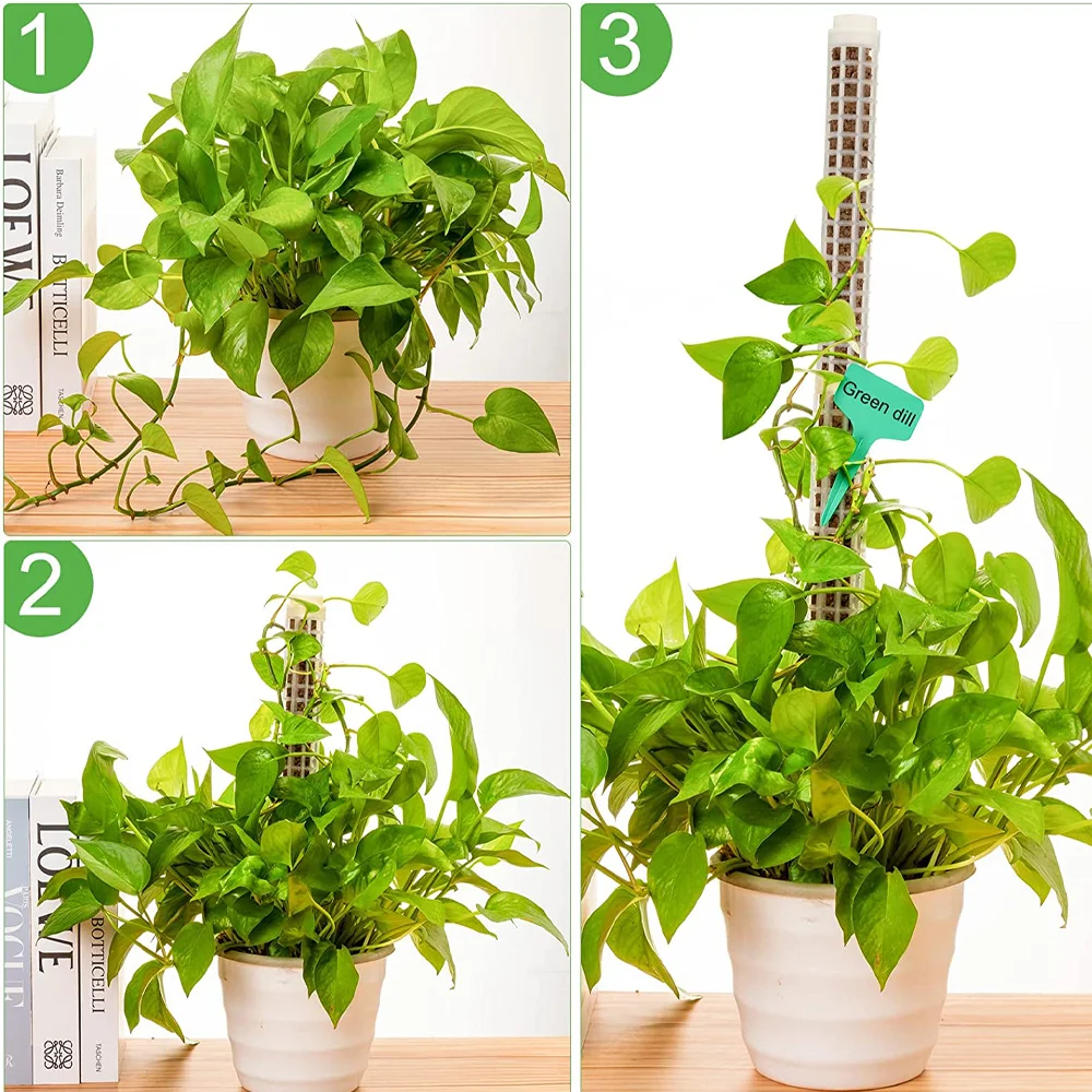 Plants Climbing Stick Plant Pole Sphagnum Plant Support Trellis Frame Water Moss Column Pole for Potted Flower Vines Climbing