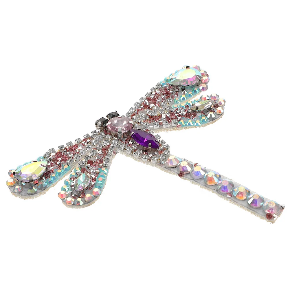 

Shoe Flower Decor Dragonfly Design Iron On Patch For Diy Clothing Accessories Craft Premium Applique Embellishment