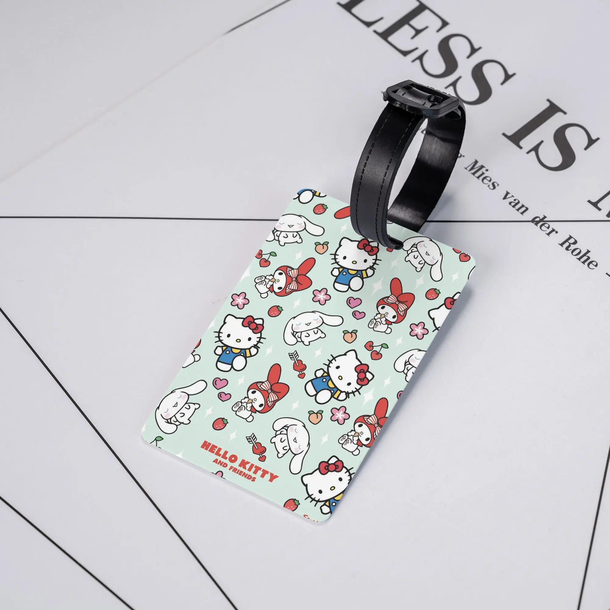 

Hello Kitty Luggage Tag Travel Accessories Holder Baggage Boarding Tags Luggage Bag Case Tags Name ID Address Luggage Tag Gifts