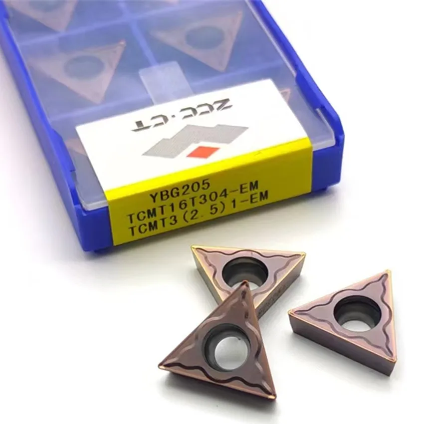 

TCMT16T304-EM YBG205/TCMT16T308-EM YBG205/TCMT16T304-EM YBG205H/TCMT16T308-EM YBG205H ZCC.CT CNC carbide inserts turning tools
