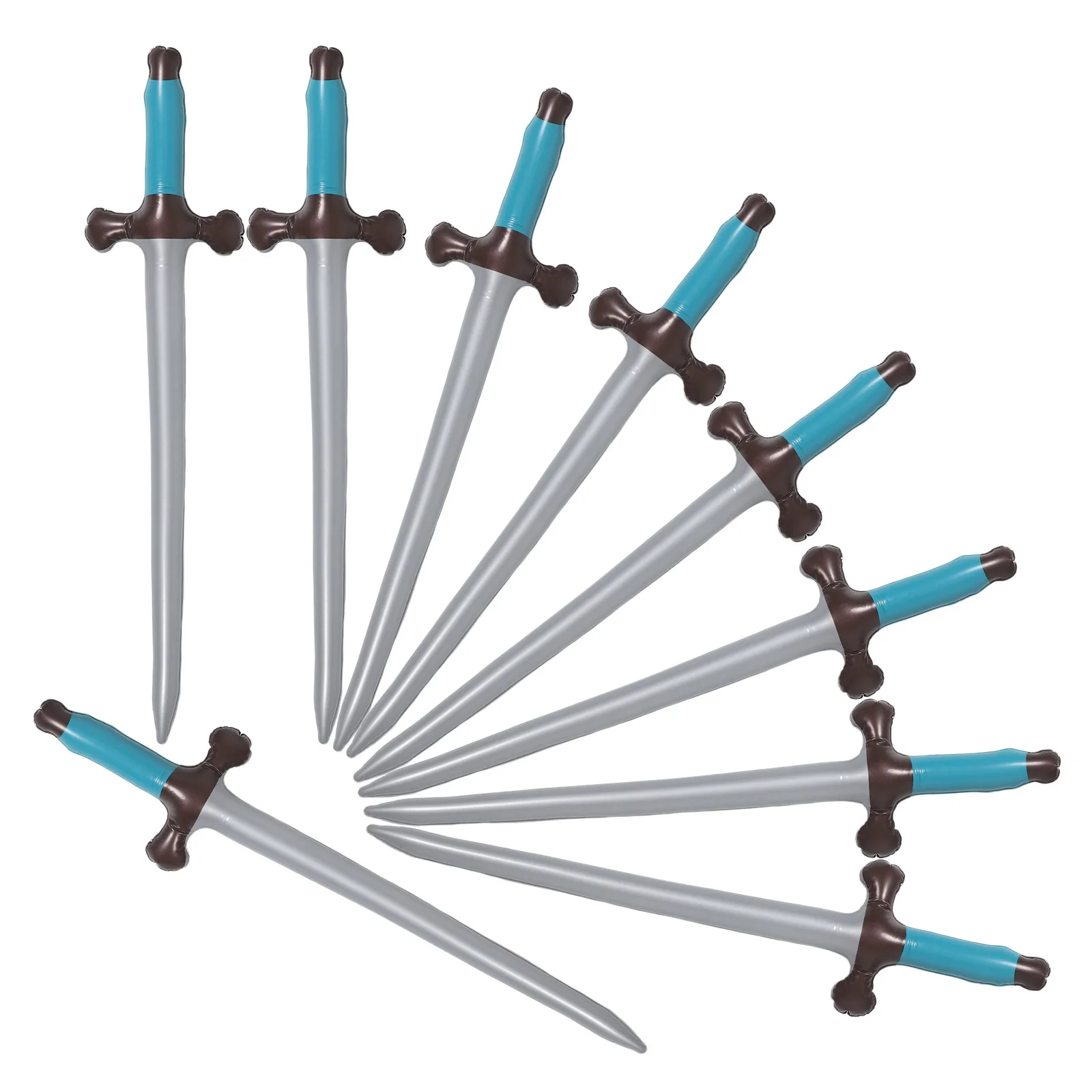 9Pcs Inflatable Pirate Swords for Kids Safe PVC Lightweight Role Play Props Birthday Parties Cosplay Outdoor Fun Accessories