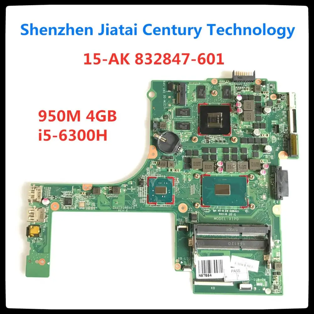 DAX1PDMB8E0 для женской модели 15-ak001la 15-AK DAX1PDMB8E0 832847-601 832847-501 950M 4 Гб