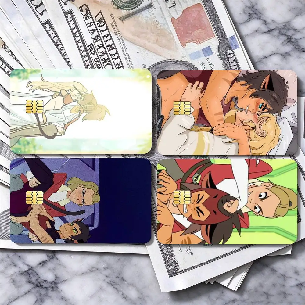 She Ra Catradora Anime  Credit Card HD Stickers Premium matte film effectively prevents fingerprints and daily abrasion.