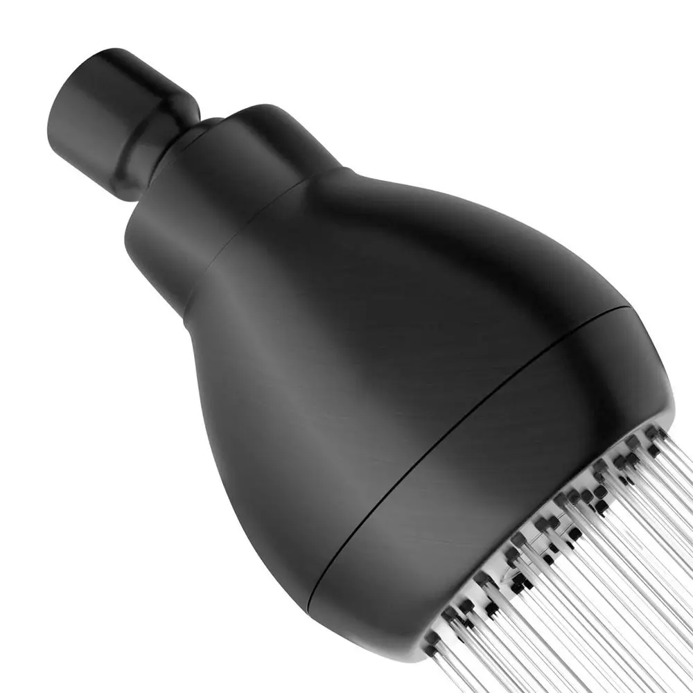 Silicone Nozzles Shower Heads Powerful Water Flow 360 Rotation Spray Shower Matte Black Rustproof Rain Shower Head Bathroom Use