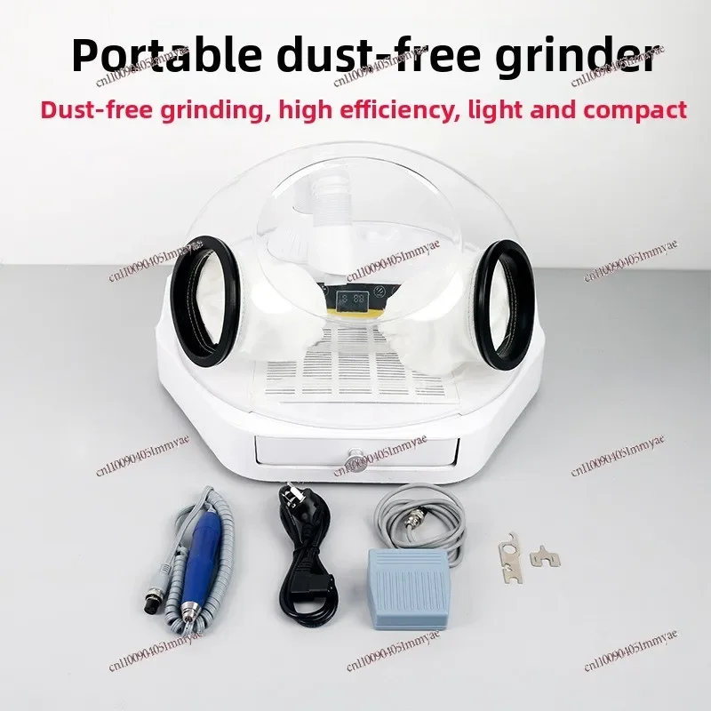 Portable dust-free sander, adjustable speed vacuum all-in-one machine, oral technician electric