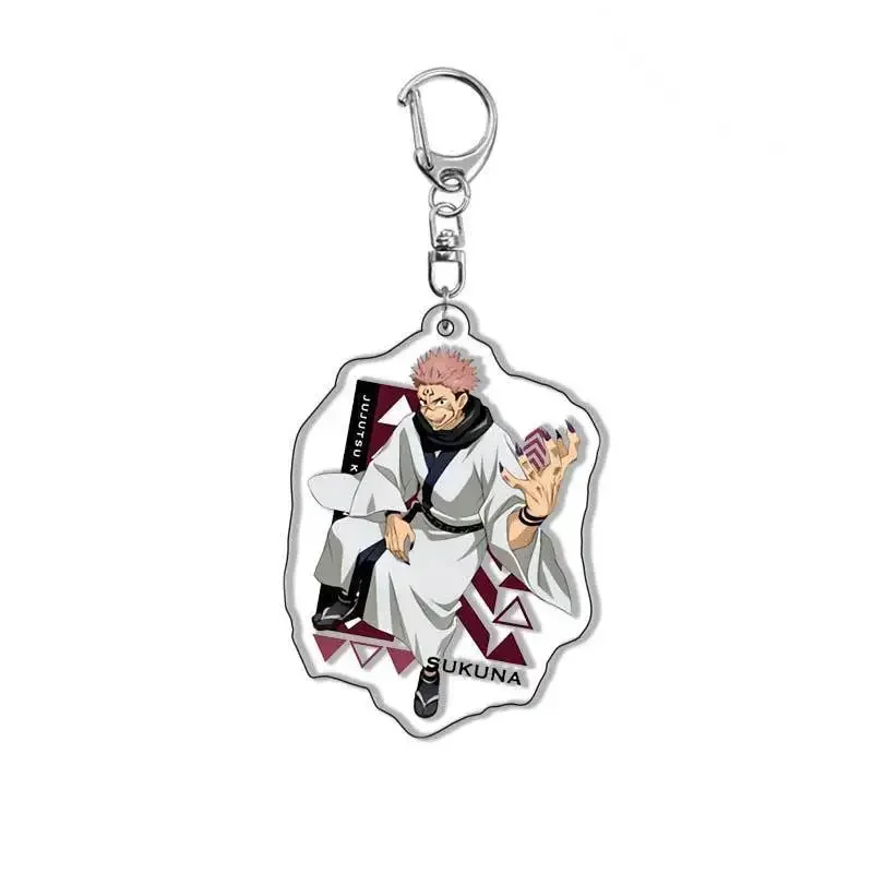 Ryomen Sukuna Acrylic Keychain Geto Suguru Fushiguro Megumi Satoru Gojo Key Chain Anime Jujutsu Keyring Gift for Friends