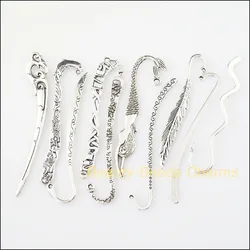 10Pcs Tibetan Silver Color DIY/ Bookmarks Mixed Charms Connectors