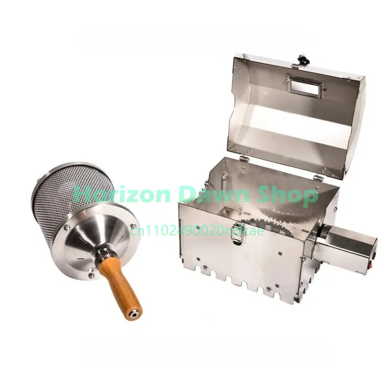 AS1-S400T Coffee Roaster Commercial Dual-Drum Coffee Bean Baking Machine with Quartz & Stainless Steel Drums