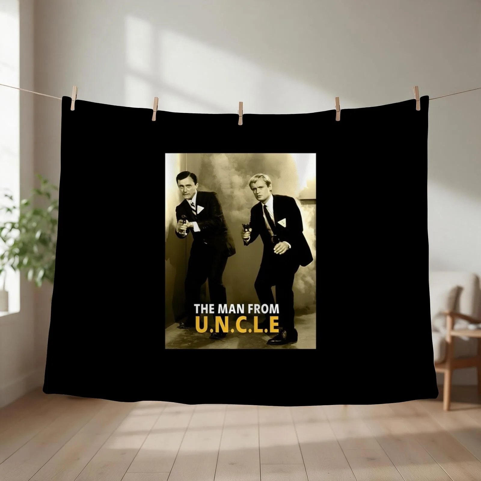 The Man from UNCLE 1964 Full Series Throw Blanket couch cozy soft plush fuzzy picnic outdoor blanket