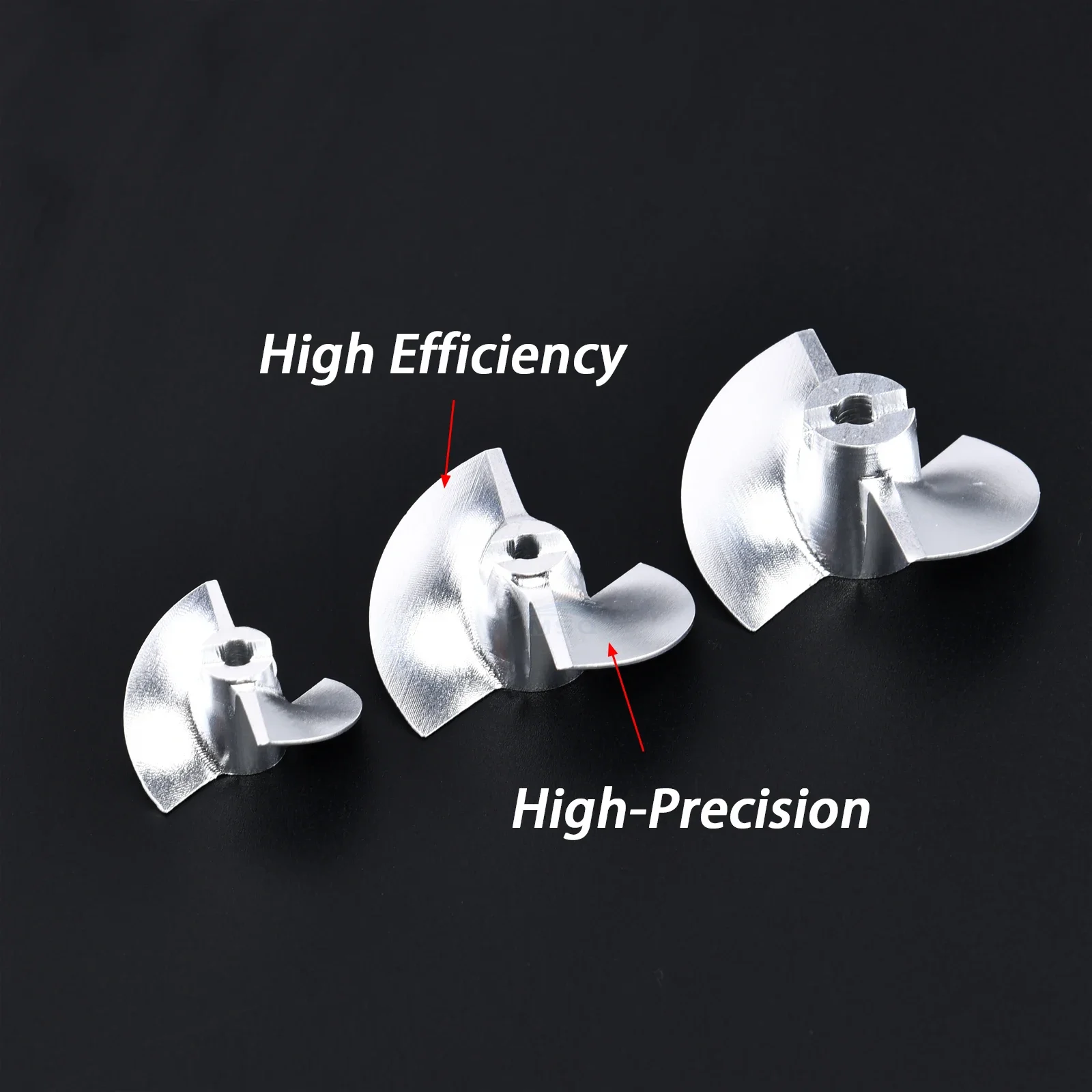 1pc Rc Jet Boat CNC 17/22/28/36/40/50//70mm Propeller 2 Blades Prop Aluminum Alloy Screw For Rc Boat Thruster