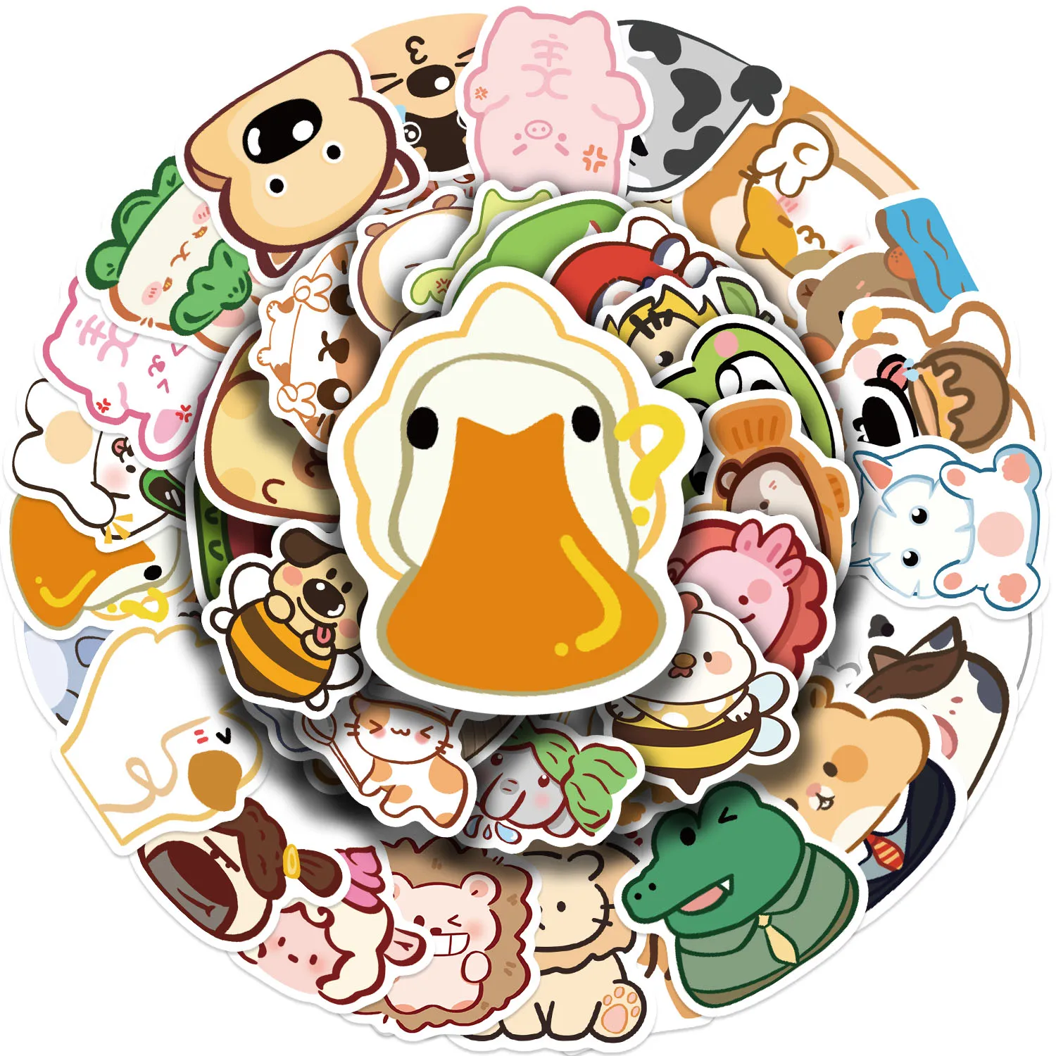 

50Pcs，Abstract animals Sticker, suitable for suitcases laptops skateboards phone cases，waterproofsticker ﻿