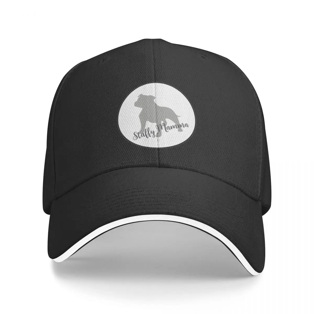 Staffy Mamma- Grey Baseball Cap Luxury Man Hat party Hat funny hat For Women 2024 Men's