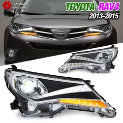 Depo Headlight Assembly Suitable 2013 2014 2015 For Toyota RAV4 Modified LED Headlights Laser Lens LED Daytime Running Lights