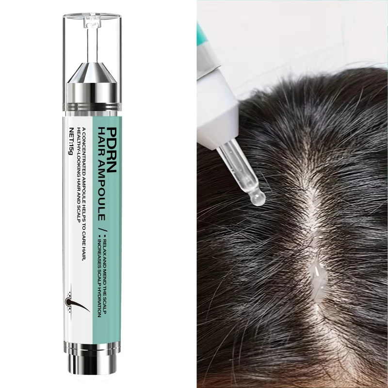 Pdrn Ginseng Extract Hair Care Serum 15g Rosemary Moisturize Nourish Hair Roots Improve Dry Damaged Hair Portable Home ScalpCare
