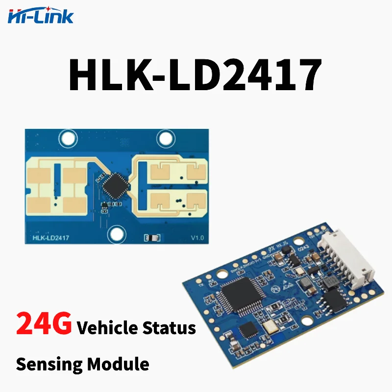 Free Shipping HLK-LD2417 Test 24GHz FMCW MmWave Radar Test Kit with CH340 USB to UART Adapter Dupont Cable for Vehicle Detection