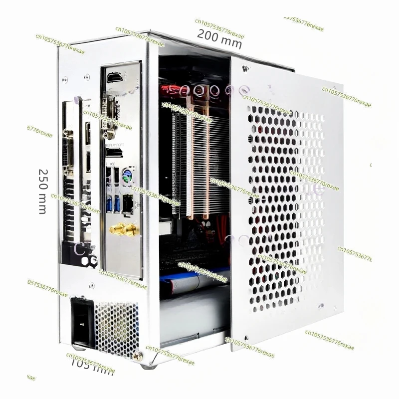 S3 MINI ITX Case Aluminum 5 Litre PC Gaming Small Chassis With Handle Support RTX3060/13600 Computer Compact A4 Case