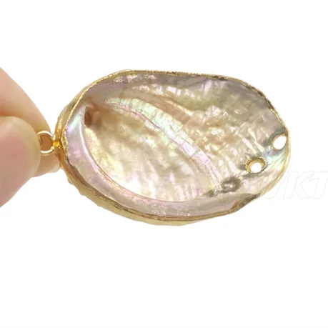 

WT-JP392 Оптовая продажа, новая натуральная белая ракушка Zeland с 18-каратным позолоченным кулоном, изысканное ожерелье, аксессуары для изготовления