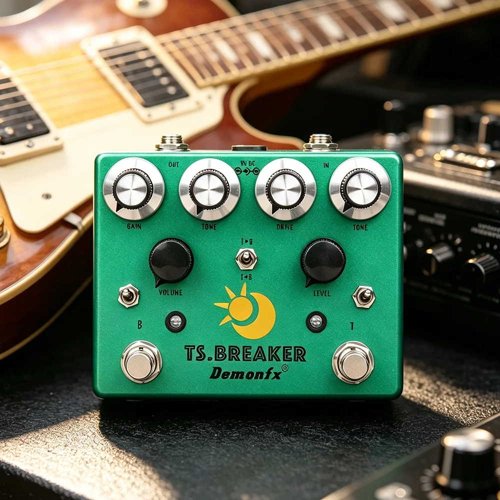 Demonfx Overdrive Guitar Effect Pedal Two Independent Overdrive In One Pedal TS.BREAKER Overdrive Pedal