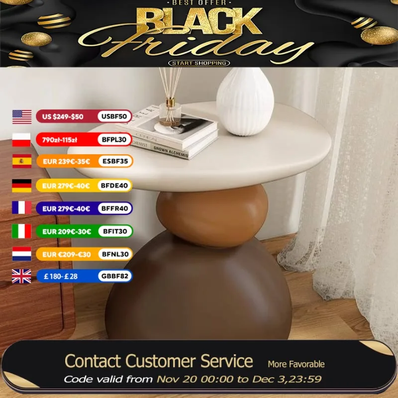 

Indoor Design Round Coffee Tables European Style Floor Living Room End Table Salon Nordic Designer Mesa De Centro Furniture Home