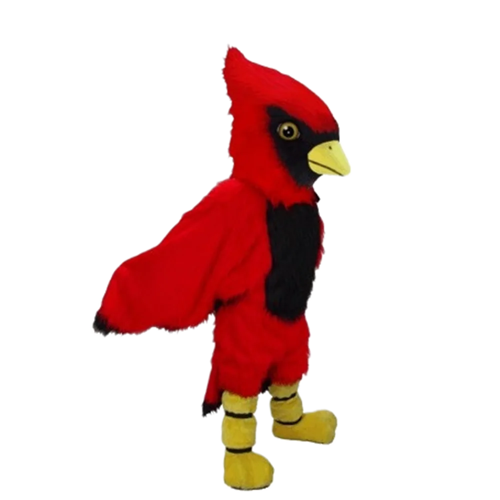 Costume de mascotte d'oiseau rouge, robe de paupières de fête, olympiques de cosrole, beau cardinal rouge, perroquet rouge, cool et amusant, taille adulte, SW596