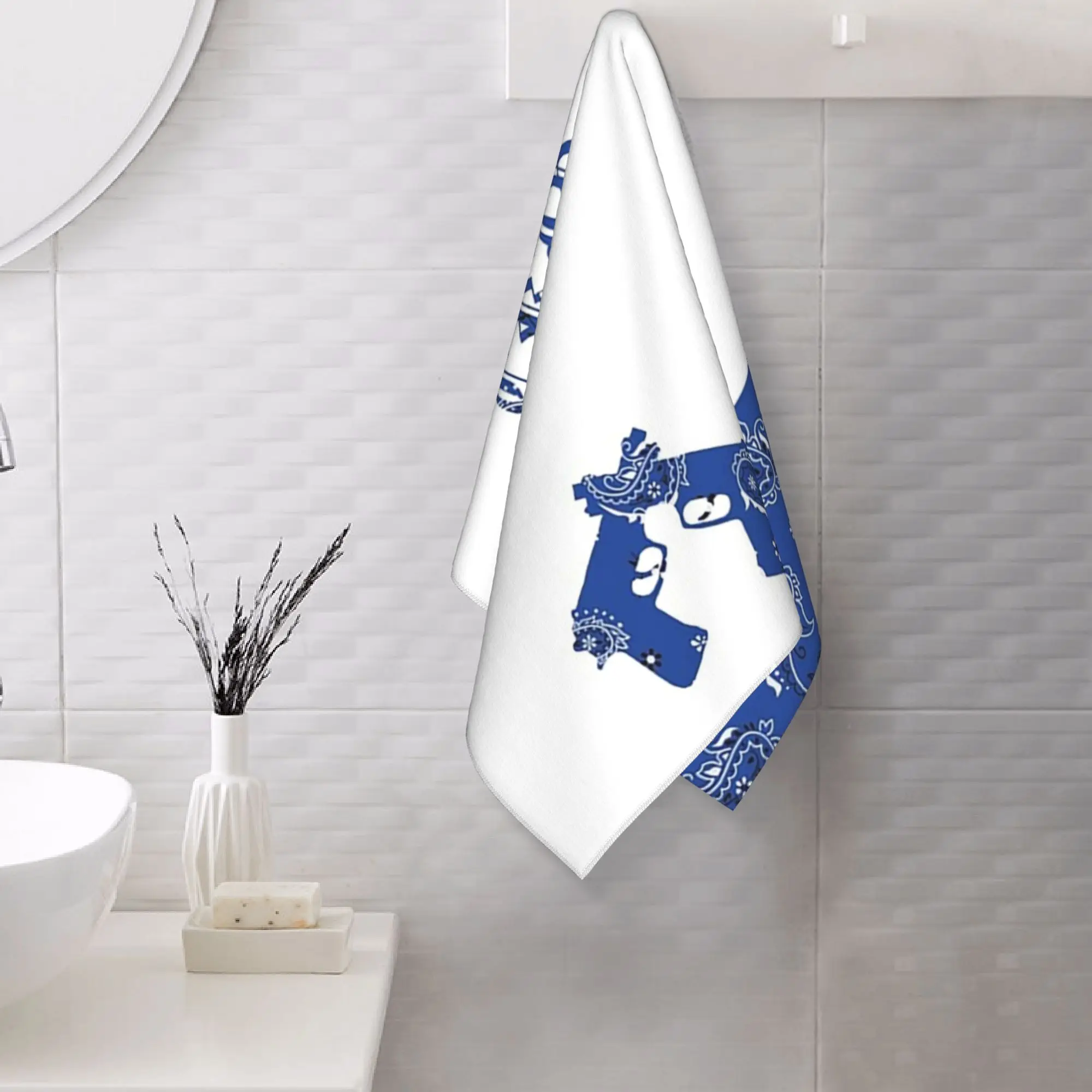 Custom crip official bagpack Soft Face Towel Quick Dry Pool Bath Cotton Towels Absorbent Quick