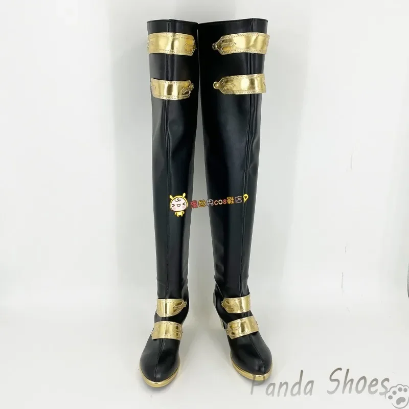 Nu Carnival Edmond Cosplay Schuhe Anime Spiel Cos Schwarze Stiefel Nu Karneval Edmond Cosplay Kostüm Prop Schuhe für Halloween Party