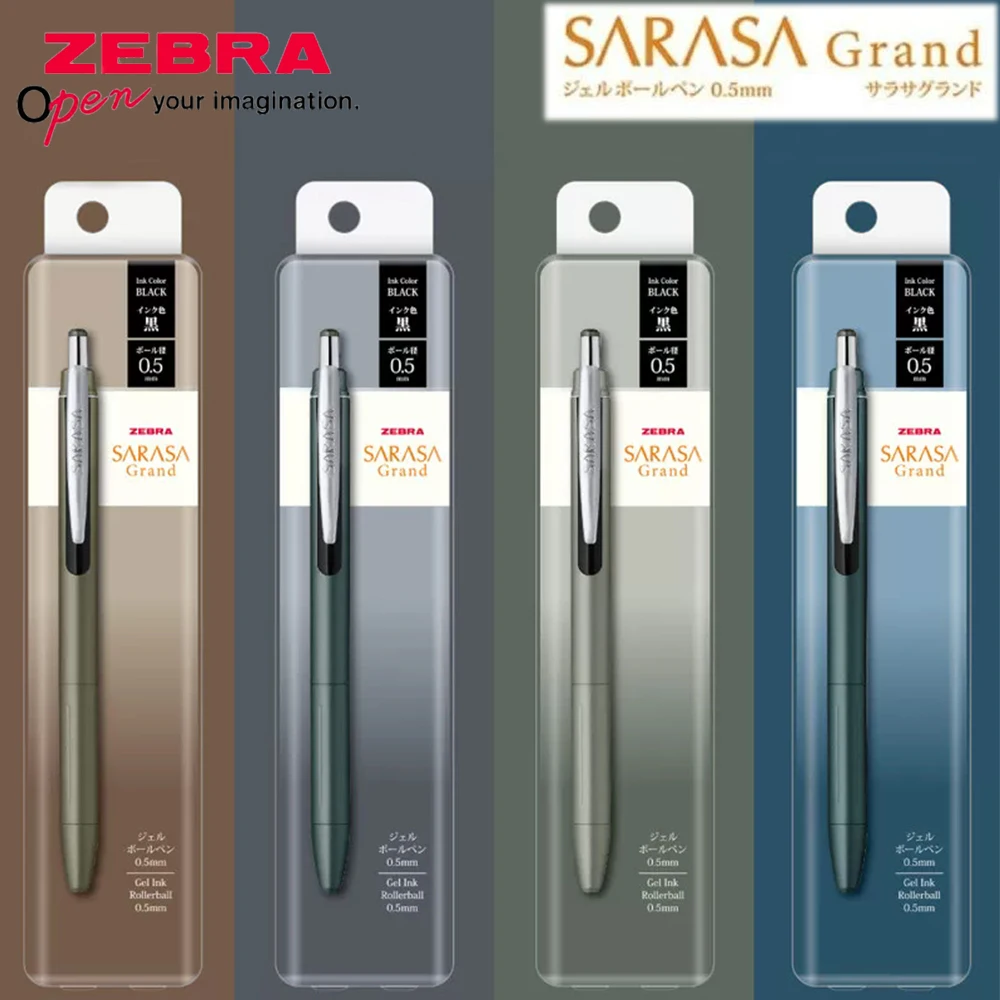 Japan ZEBRA Sarasa Gel Pen JJ57 Metal Limited Edition Quick Drying Ballpoint Pen School Supplies Stationery Office Accessories